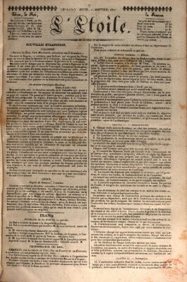 L' étoile Donnerstag 11. Januar 1827