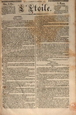 L' étoile Samstag 13. Januar 1827