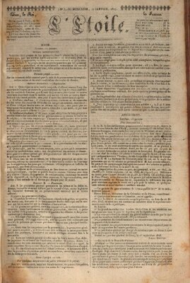 L' étoile Mittwoch 17. Januar 1827