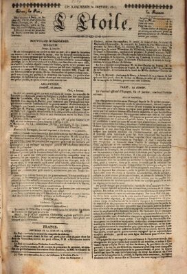 L' étoile Dienstag 30. Januar 1827