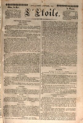 L' étoile Montag 12. Februar 1827