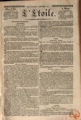 L' étoile Dienstag 13. Februar 1827