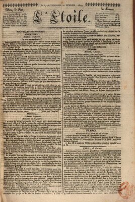 L' étoile Freitag 16. Februar 1827