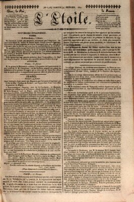 L' étoile Samstag 24. Februar 1827