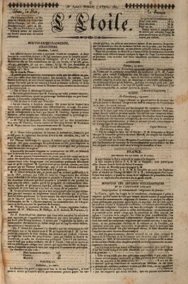 L' étoile Samstag 7. April 1827