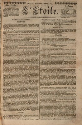 L' étoile Sonntag 8. April 1827