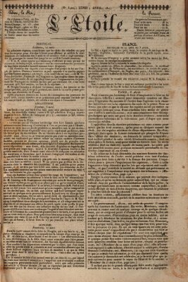 L' étoile Montag 9. April 1827