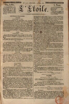 L' étoile Mittwoch 11. April 1827