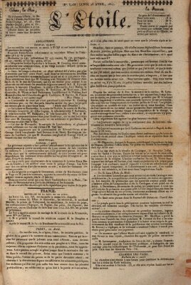 L' étoile Montag 23. April 1827