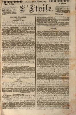 L' étoile Donnerstag 26. April 1827