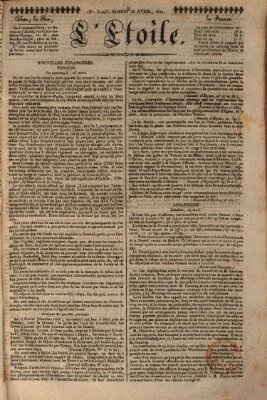 L' étoile Samstag 28. April 1827