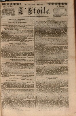 L' étoile Montag 7. Mai 1827