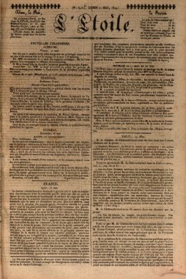 L' étoile Montag 21. Mai 1827