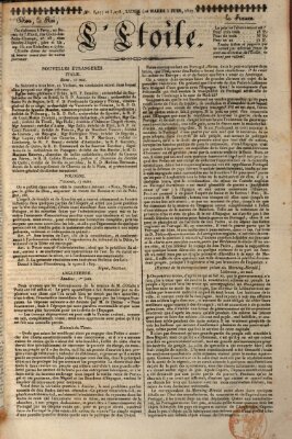 L' étoile Montag 4. Juni 1827