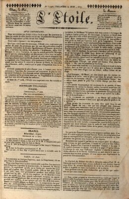 L' étoile Sonntag 24. Juni 1827