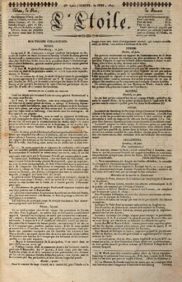 L' étoile Samstag 30. Juni 1827