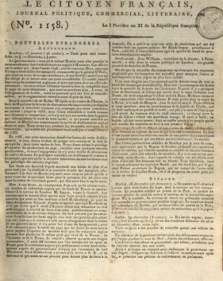 Le citoyen français Sonntag 23. Januar 1803