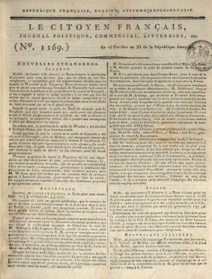 Le citoyen français Donnerstag 3. Februar 1803