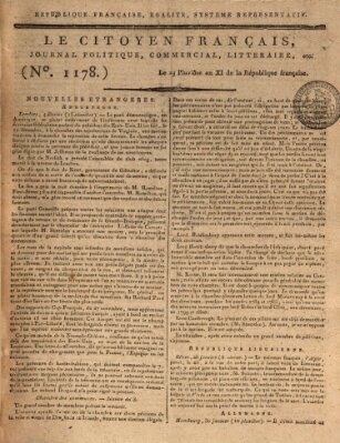 Le citoyen français Samstag 12. Februar 1803