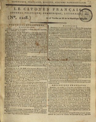 Le citoyen français Montag 14. März 1803