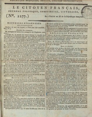 Le citoyen français Sonntag 22. Mai 1803