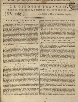 Le citoyen français Mittwoch 1. Juni 1803