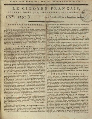 Le citoyen français Sonntag 5. Juni 1803