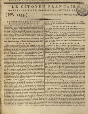 Le citoyen français Dienstag 7. Juni 1803