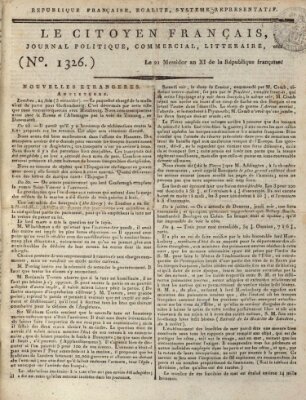 Le citoyen français Sonntag 10. Juli 1803