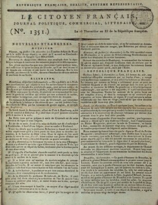 Le citoyen français Donnerstag 4. August 1803