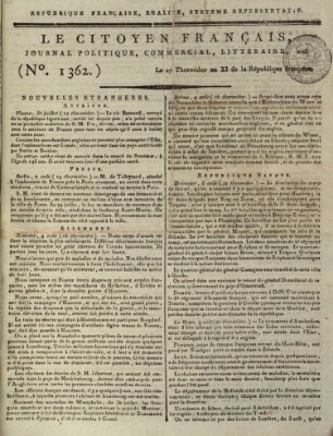 Le citoyen français Montag 15. August 1803