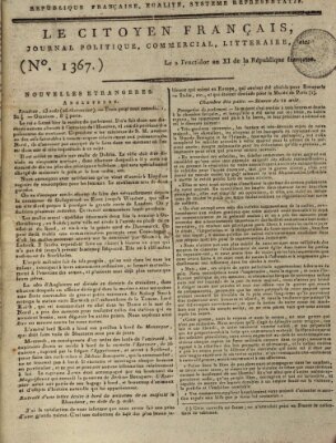 Le citoyen français Samstag 20. August 1803