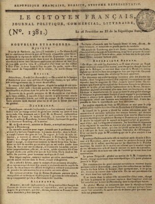 Le citoyen français Samstag 3. September 1803