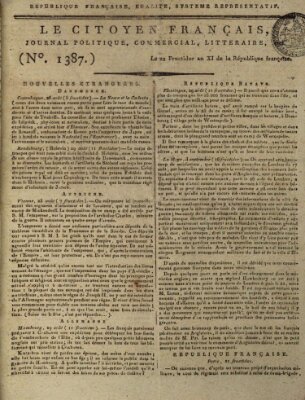 Le citoyen français Freitag 9. September 1803