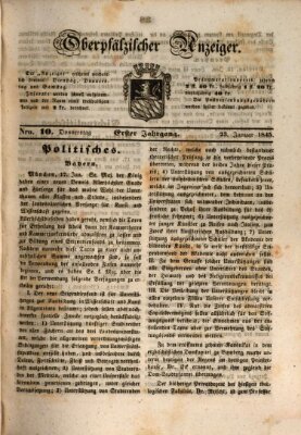 Oberpfälzer Anzeiger Donnerstag 23. Januar 1845