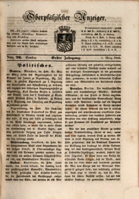 Oberpfälzer Anzeiger Samstag 1. März 1845