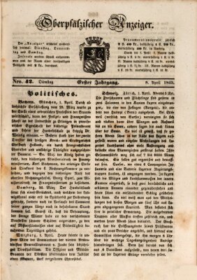 Oberpfälzer Anzeiger Dienstag 8. April 1845