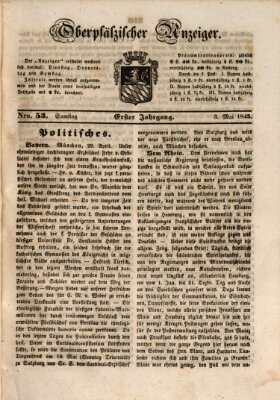 Oberpfälzer Anzeiger Samstag 3. Mai 1845