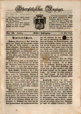 Oberpfälzer Anzeiger Dienstag 13. Mai 1845