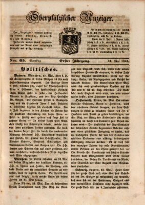 Oberpfälzer Anzeiger Samstag 31. Mai 1845