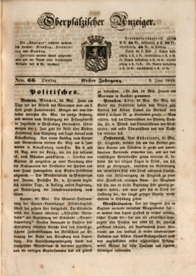 Oberpfälzer Anzeiger Dienstag 3. Juni 1845