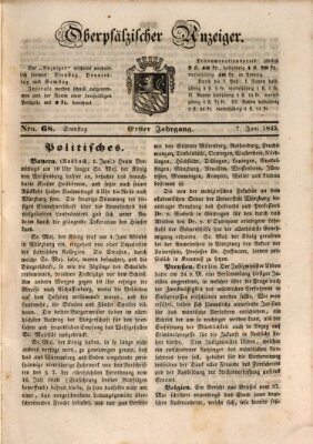 Oberpfälzer Anzeiger Samstag 7. Juni 1845