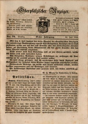 Oberpfälzer Anzeiger Dienstag 24. Juni 1845