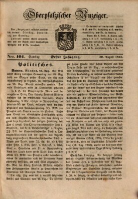 Oberpfälzer Anzeiger Samstag 30. August 1845