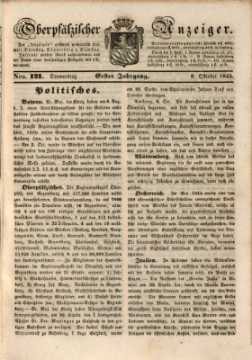 Oberpfälzer Anzeiger Donnerstag 9. Oktober 1845