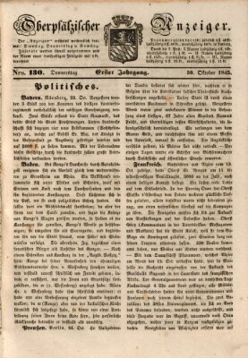 Oberpfälzer Anzeiger Donnerstag 30. Oktober 1845