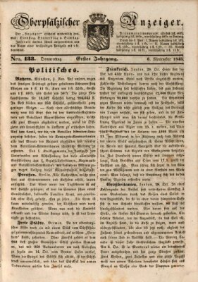 Oberpfälzer Anzeiger Donnerstag 6. November 1845