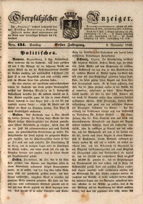 Oberpfälzer Anzeiger Samstag 8. November 1845