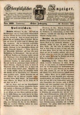 Oberpfälzer Anzeiger Donnerstag 20. November 1845