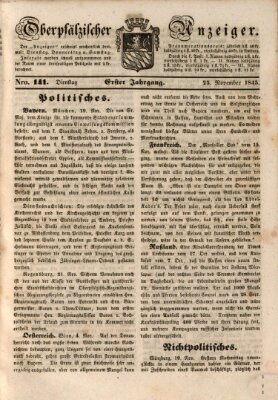 Oberpfälzer Anzeiger Dienstag 25. November 1845